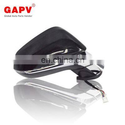 GAPV factory price side mirror black 12 wries folding for toyota RX 2016 87910-48720