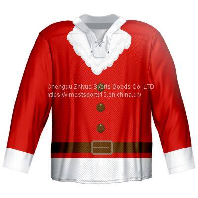 Sublimated Ice Hockey Wear Customized 100% polyester Made.