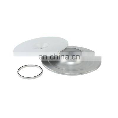 14 Inch Round Flat Top Aluminum Polished Air Cleaner Base Assembly Racecar Parts