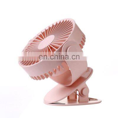 6 Inch Battery Chargeable Small Fan Home Office Desktop 3 Wind Speeds Rotatable Clip On Table Fan Portable USB Mini Clip Fan