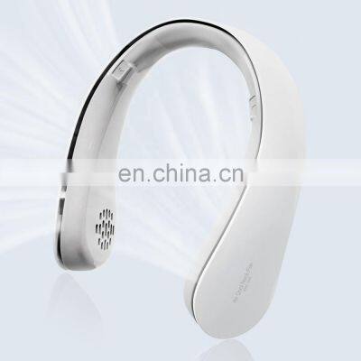New Arrival 2022 Hanging Neck Fan Portable Outdoor Sports Wearable Fan Usb Rechargeable Lazy Mini Leafless Air Cooling Fans