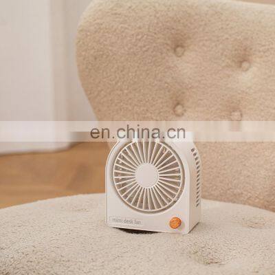 2022 New Arrival Home Office 2000 battery Free adjustment of wind direction mini portable desk USB Rechargeable table Fan