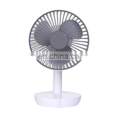 GXZ-F819 JIANYI Desktop Fan Rechargeable with 4000mah Built-in Battery Angle Adjustable 5 speed modes Portable Fan