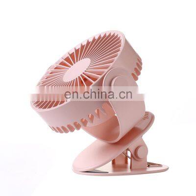 360 Degree Oscillating Portable Mini Fan Rechargeable Battery USB Fan For Car Home