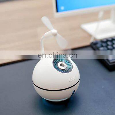 3-in-1 Humidifier & Diffuser 2021 Wireless Ultrasonic USB Desk Humidifier for Home Office Rechargeable portable fan Cool Misting