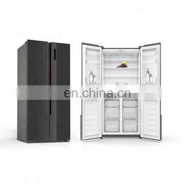 492L Customized LOGO Big Capacity Home Use Frost Free Four Door Transparent Lcd Fridge Door