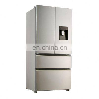558L CB Approval Water Dispenser Optional French Door No Frost Steel Fridge