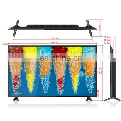 43 Inch ligent Voice Plastic Base Frame Slim Bezel 8K Television 8K