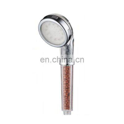 LED Handheld High Pressure Ionic Shower Filter 7 lights Bathroom Shower Filter for Dry Skin and Hair Lost