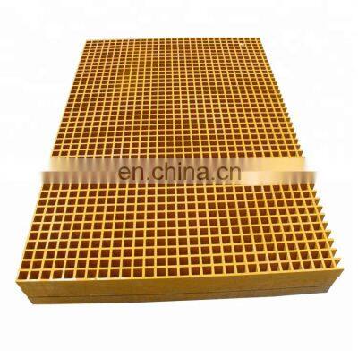 Anti Corrosion High Strength 38mm*38mm 25mm*25mm Molded Gritted Surface FRP Fiberglass Grating