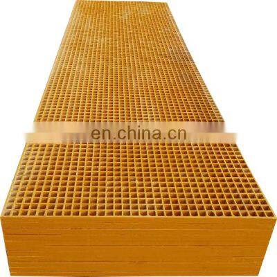 transparent grid sheet fiber plastic floor frp/grp grating farm grating mesh