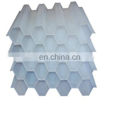 PVC white blue 80mm Hexagonal honeycomb Clarifiers sheet tube settler
