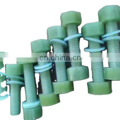 Corrosion Resistance FRP Epoxy Fiberglass Plastic Threaded Rod Screw Bolt and Nut