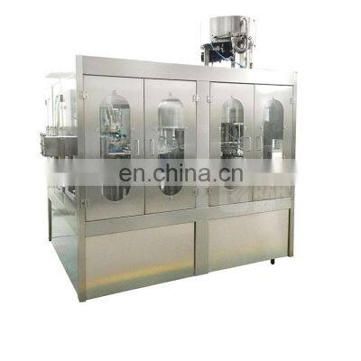 Automatic glass bottle aluminum lid water filling packing processing machine