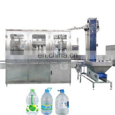 Linear type 5liter 8liter 10liter big PET bottle automatic water filling machine