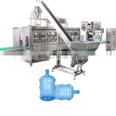Automatic 5 gallon barreled water bottling line 20 L bottle filling equipment portable water bottling plant