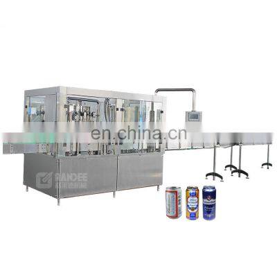 Automatic beer aluminum can filling and sealing machine price
