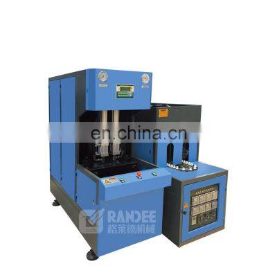 Semi automatic plastic bottle blow molding machine with 2 cavity