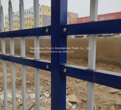 Zinc steel fence Anti climbing fence in school community Fence pole Villa yard Factory Iron fence