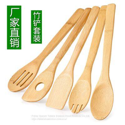 5pcs Bamboo kitchen tools/ Wholesale Bamboo cooking utensil set from China