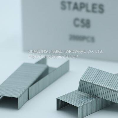 Galvanized wire C58 3215 carton staples for Farm