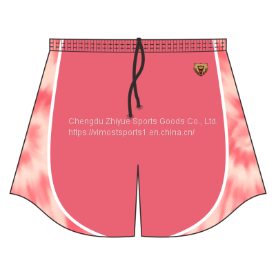 Sublimation Green Rugby Shorts of Black Strings Design for Women