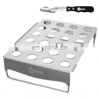 Jalapeno Corer Tool Grill Topper for Cooking Peppers, Chicken Legs & Wings or BBQ Grill and Smoker Accessories