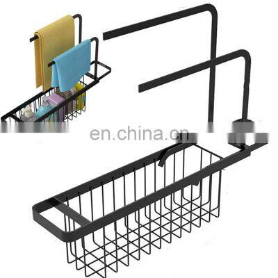 sponge drain holder Hot Sale High Quality Over Sink Adjustable Kitchen Smart Towel Hanger Rack Sponger Holder