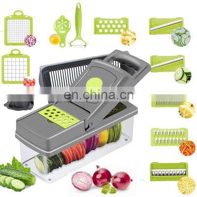 multi function vegetable slicer 14 In Manual Kitchen Vegetable Cutter Fruit & Vegetable Tools Vegetable Cutter Chopper