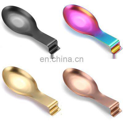 Stainless Steel Spoon Rest for Kitchen Counter Stove Top Dishwasher Safe Spatula Ladle Spoon Utensil Holder