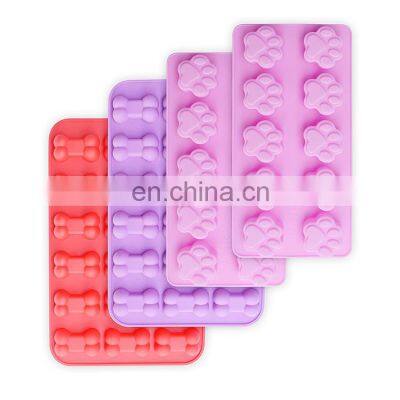 Wholesale Bone and Paws Silicone Mold DIY Baking NonStick Candy Gummy Mould Chocolate Mold Cake Baking Tool