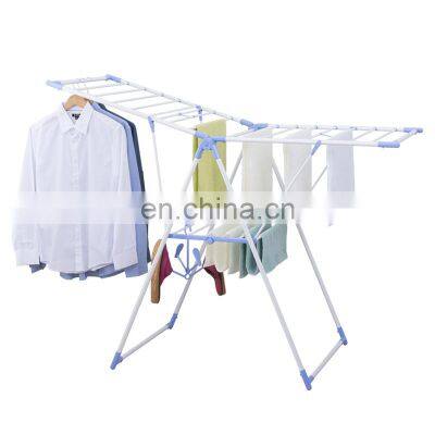 Butterfly style large baby folding clothes drying rack