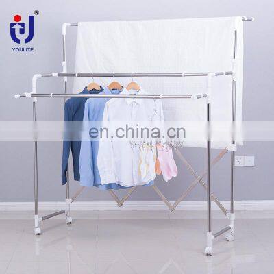 Easy home balcony standing courtyard large clothes rail drying rack