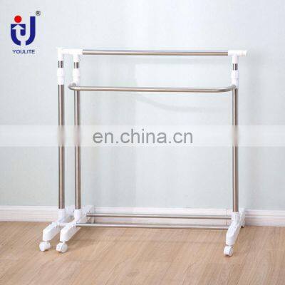 Popular Clothesline Indoor Portable Rolling Clothes Rack