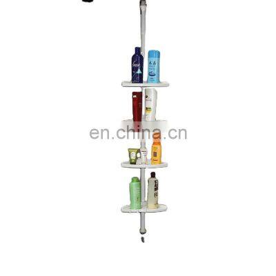 Professional Custom Plastic Pe Coated Bathroom Corner Shower Shelf Rack