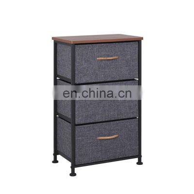 Mirrored comodino Linen Like cream 3 side tables beside bed night stand 1 chest of drawer leg