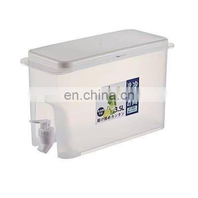 3.5L refrigerator cold water bucket Fruit teapot summer Ice kettle with faucet Large Capacity Ice Water Bucket