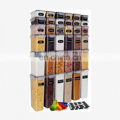 Airtight Food Storage Containers 36-Piece Set Kitchen & Pantry Organization BPA Free Plastic Storage Containers with Lids