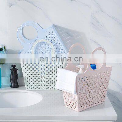 Portable plastic washing basket Household Dirty clothes storage basket Fruit and vegetable Storage basket
