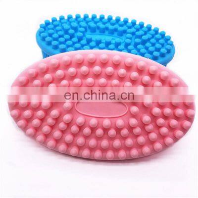 Bath Shower Face Body Massaging Spa Rubber Loofah Body Back Scrubber Silicone Loofah Brush
