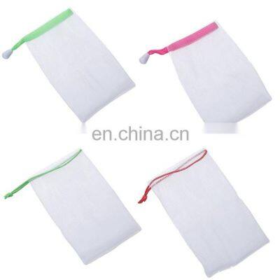 Factory direct face wash foaming net handmade soap bag mesh soap foaming bag facial cleanser cleansing net soap bag