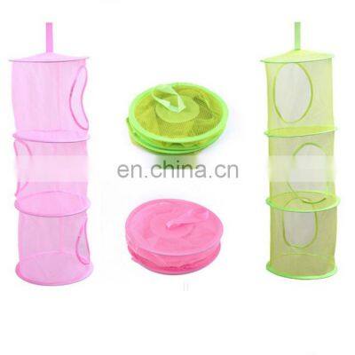 HOT Kids Toys Shawls Hats Mittens clothes Hanging Mesh Space Saver Bags Organizer hanging baskets