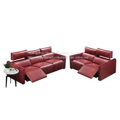 Space Capsule Italian Minimalist Leather Functional Sofa Corner Living Room Electric Sofa Combination