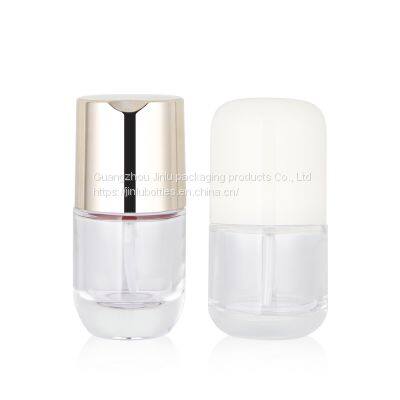 30ml round liquid foundation bottle (spot cosmetic glass bottle), packing material: 30ml thick bottom full cover press lotion bottle