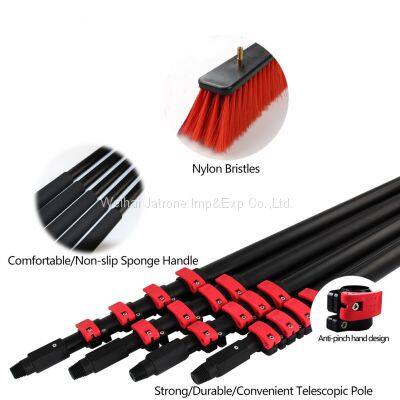 Carbon Water fed pole 20FT,30FT,40FT telescopic window cleaning pole
