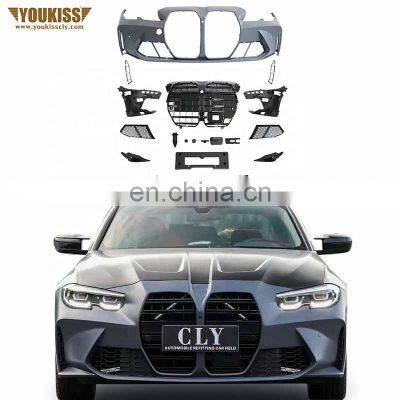 High Quality Wholesale Car Bumper Full Set For 2018 BMW 3 Series G20 G28 Upgrade M3 Body Kits Front Car Bumpers With Car Grille