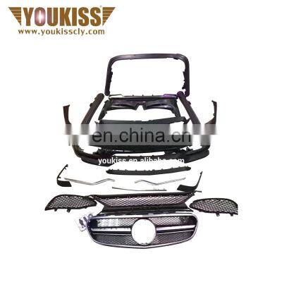 Genuine Front Rear Car Bumpers For Benz Early E Class W212 Upgrade E63 AMG Body Kits Car Grille Hood Side Skirt Rear Diffuser