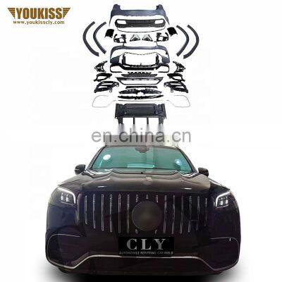 Car Accessories Car Bumper For 2020+ Mercedes GLS X167 Upgrade GLS63 AMG Bodykits Grille Front Rear Bumper Diffuser Wheel Arch