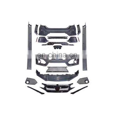 PP body kit For Honda civic type-R front rear bumper side skirt spoiler