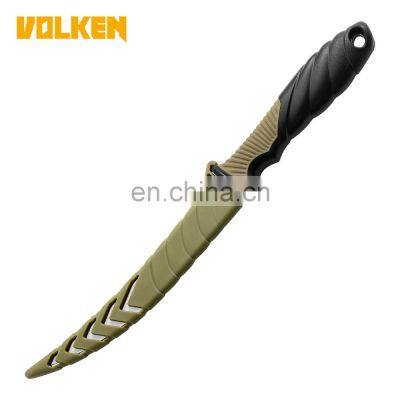 Multi-purpose fishing Knife Outdoor Fishing Gear Camping Stainless Steel Fish Fillet knife Like Plastic Non-slip Handle